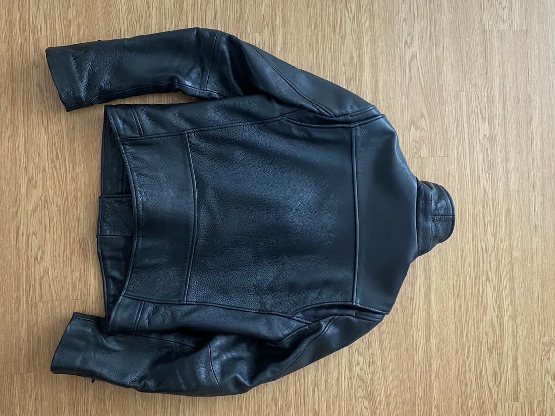 H&M 프리미엄 라인 가죽 라이더 재킷 100사이즈 상품이미지3
