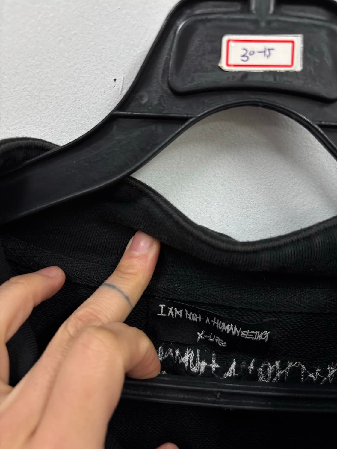 아임낫어휴먼바잉 반집업 맨투맨 상품이미지5