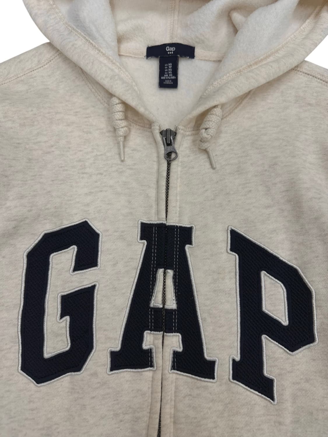GAP 후드집업 크림색 (XS~S)  상품이미지3