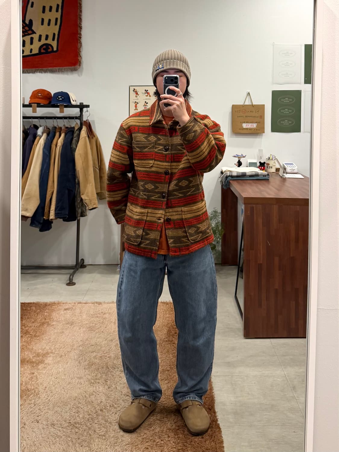 90s Baronet 빈티지 나바호 헤비 울 자켓 상품이미지2