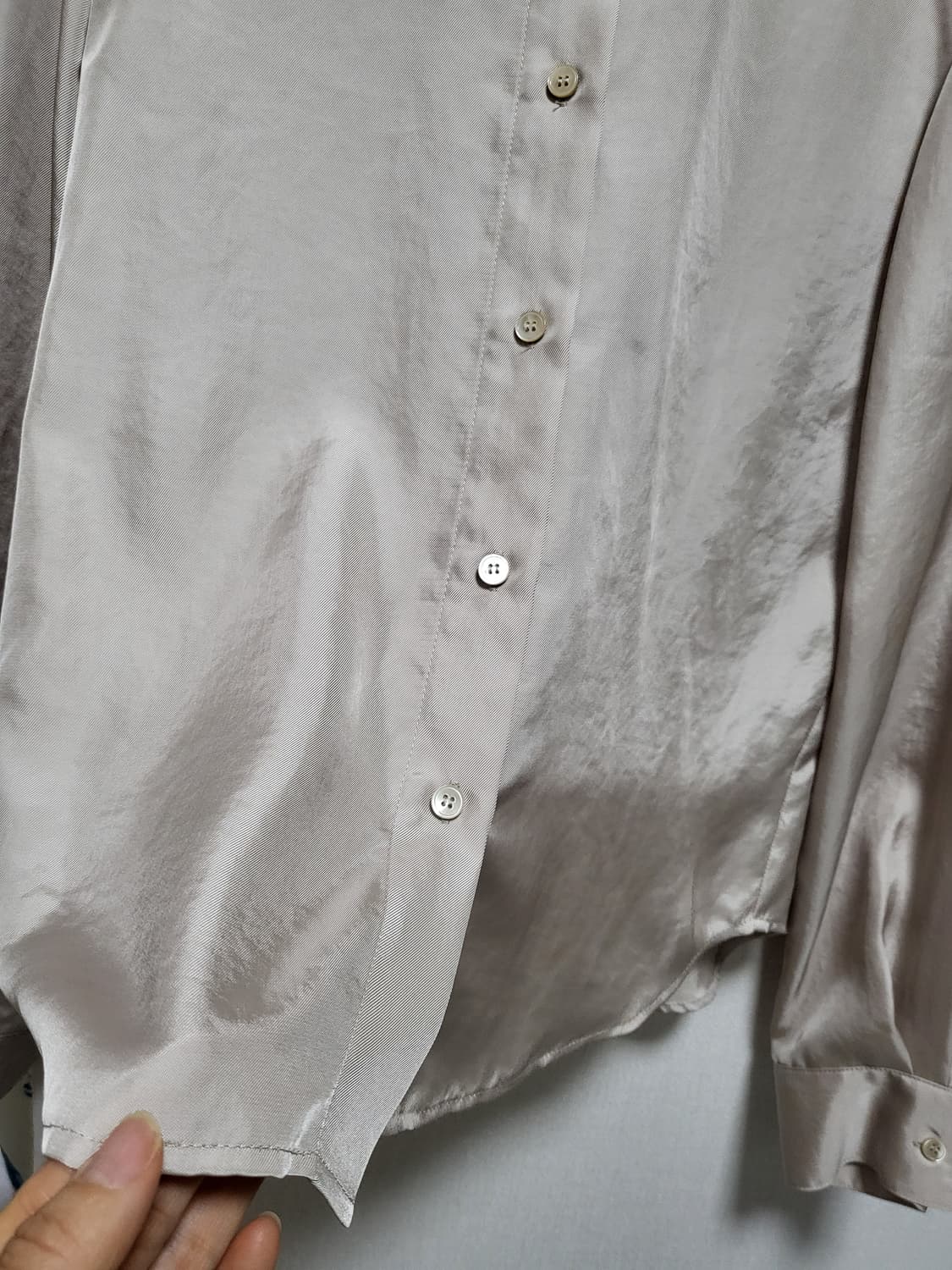 톰그레이하운드 새틴 셔츠 Free 상품이미지2