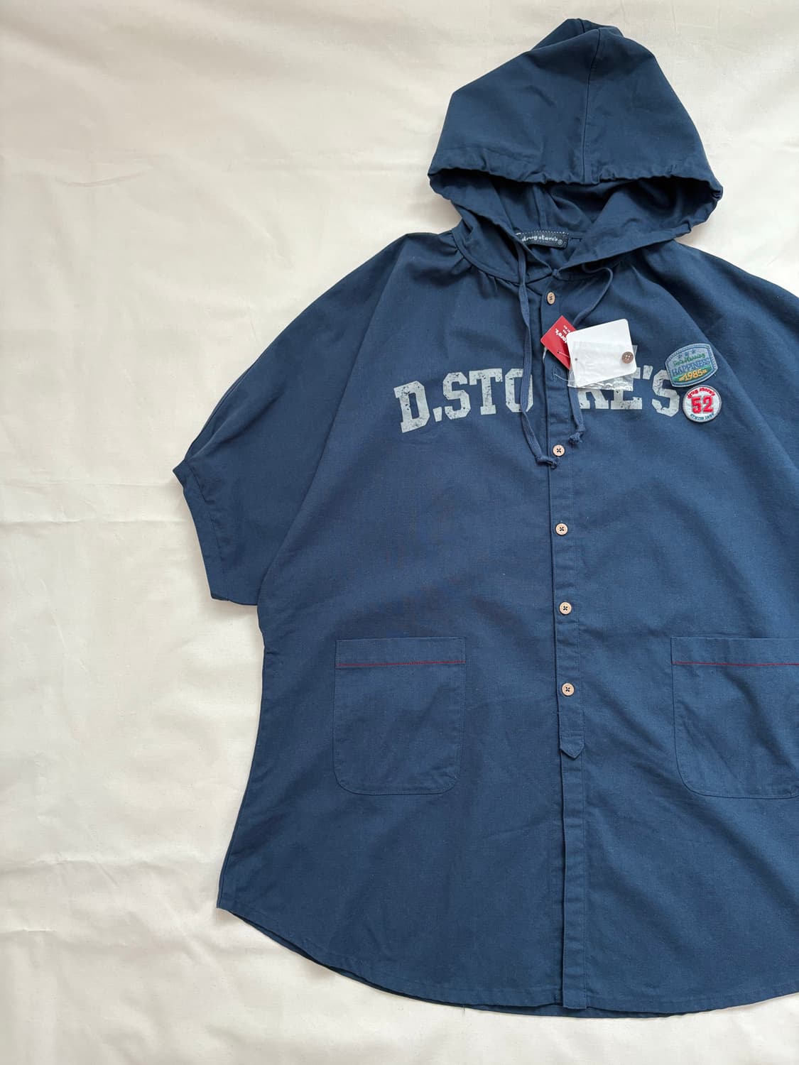 vintage lettering hooded shirt 상품이미지2