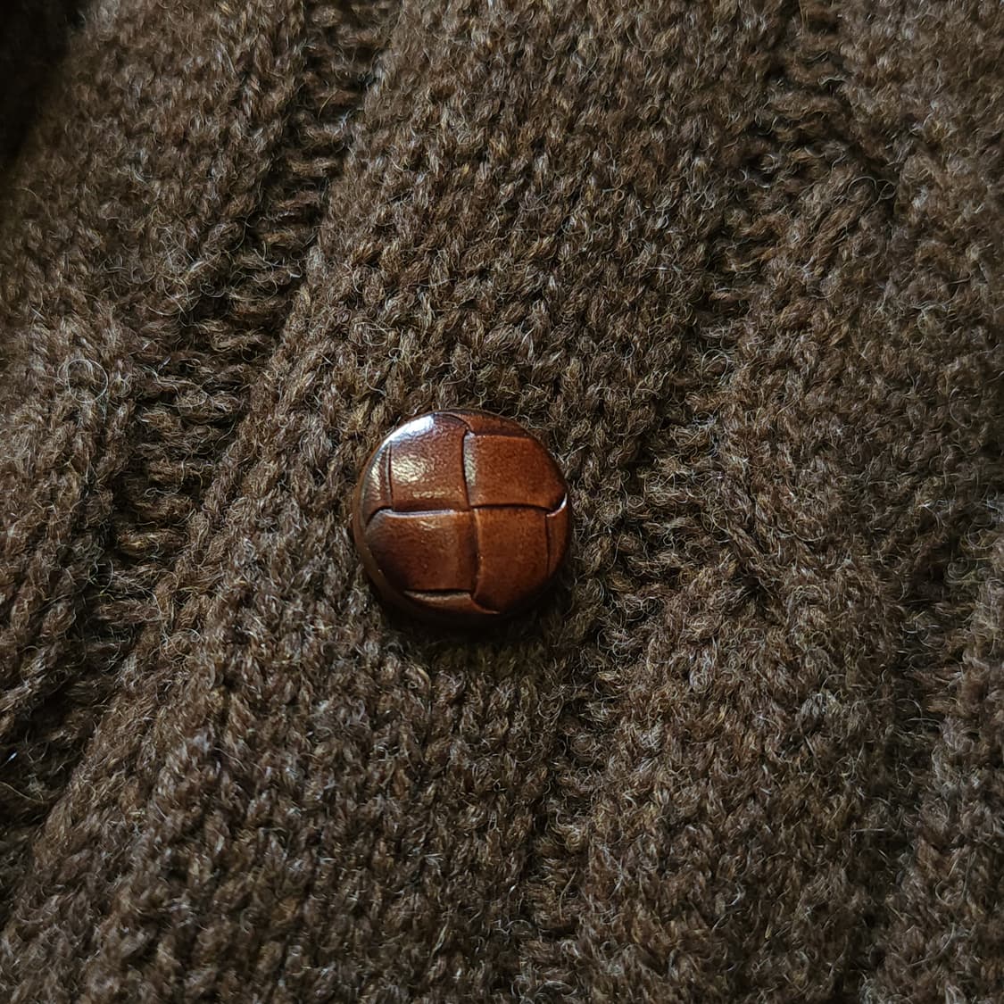 90s 프렌치 핸드메이드 울 가디건 유럽 헤비울 스웨터 빈티지 니트 xl 상품이미지9