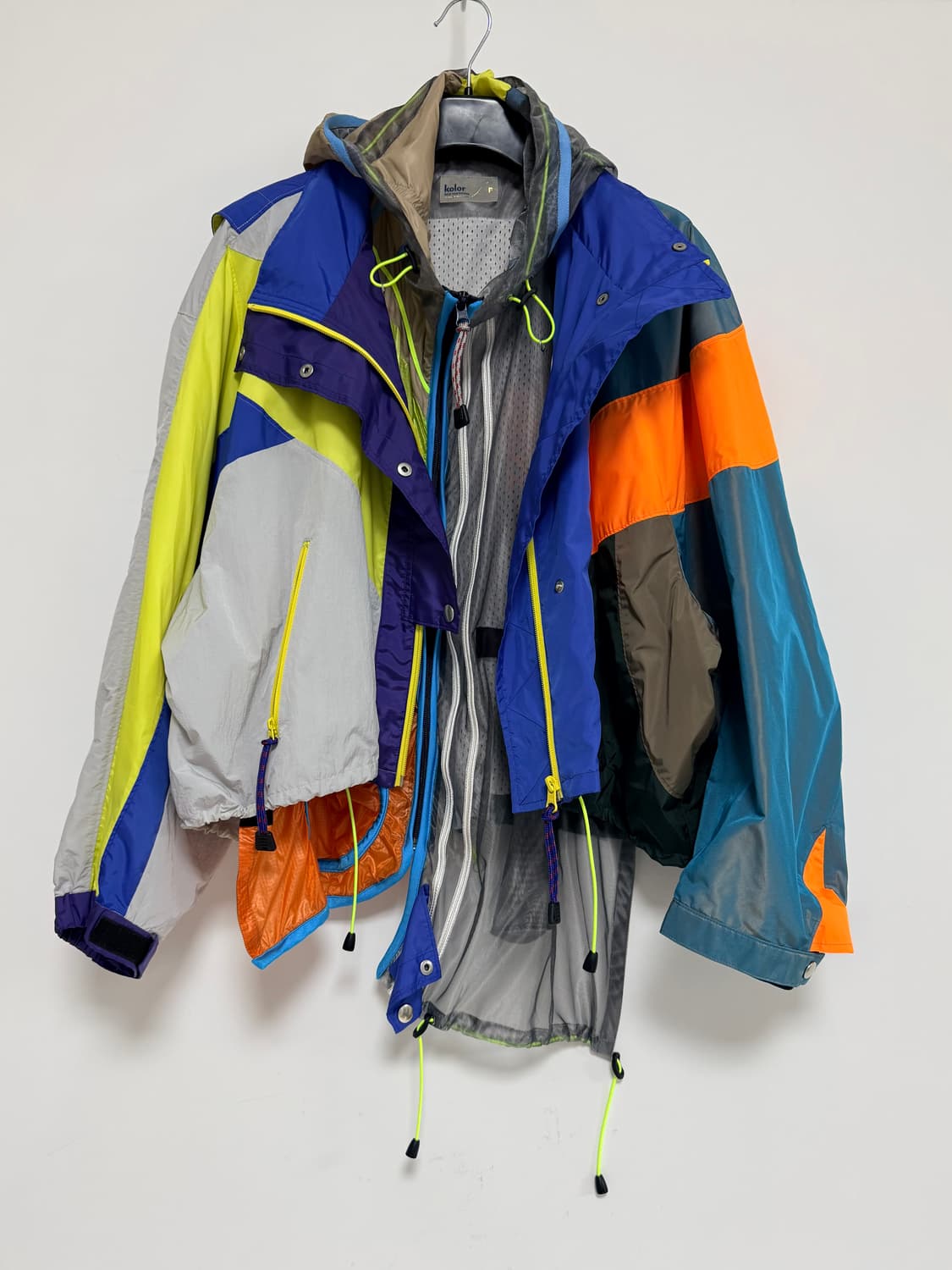 kolor 레이어드 바람막이 상품이미지1