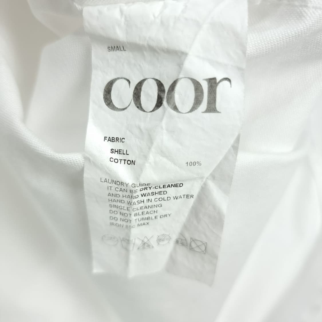 쿠어 루즈핏 화이트 옥스포드 셔츠 M19956 상품이미지7