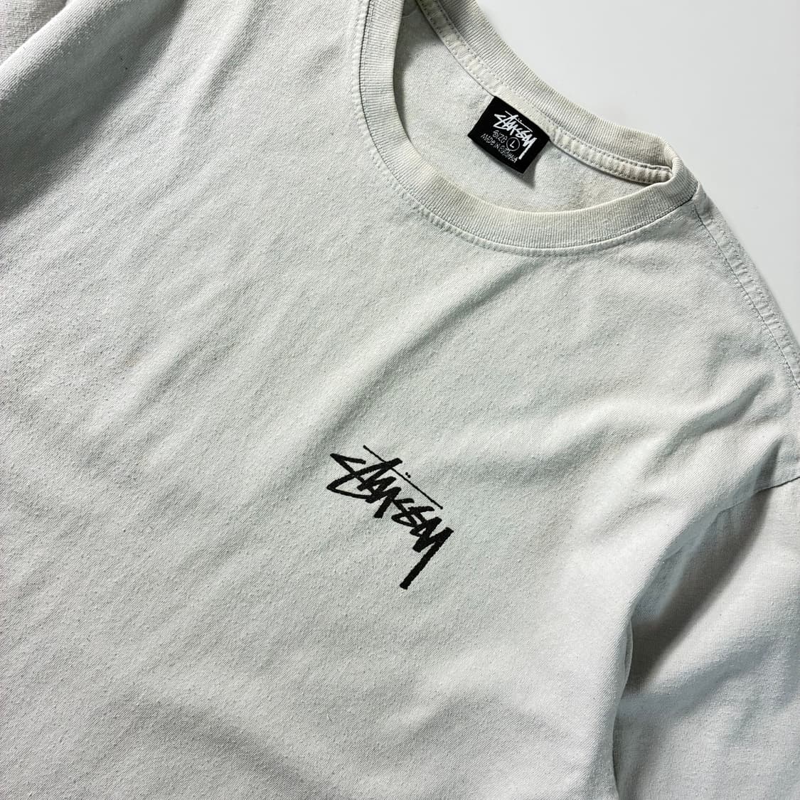 Stussy  스투시 워더드 플라워 프린팅 화이트 티셔츠  상품이미지5