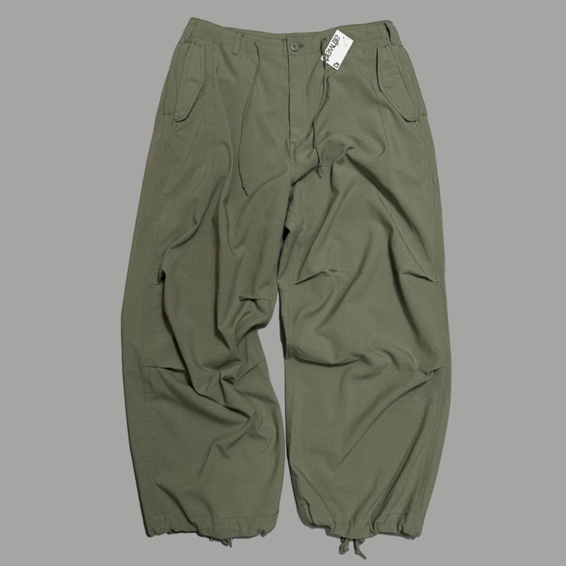 빔즈(BEAMS HEART) 올리브컬러 BDU 립스탑  파라슈트 팬츠 상품이미지6