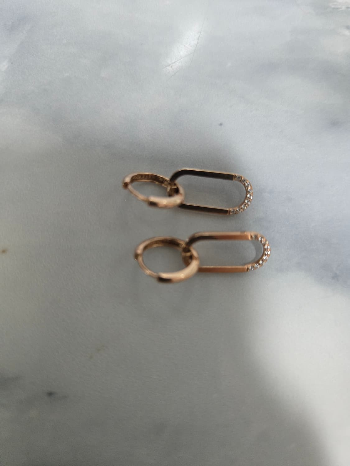 금값처분) 14k 로즈골드 클립 귀걸이  상품이미지3