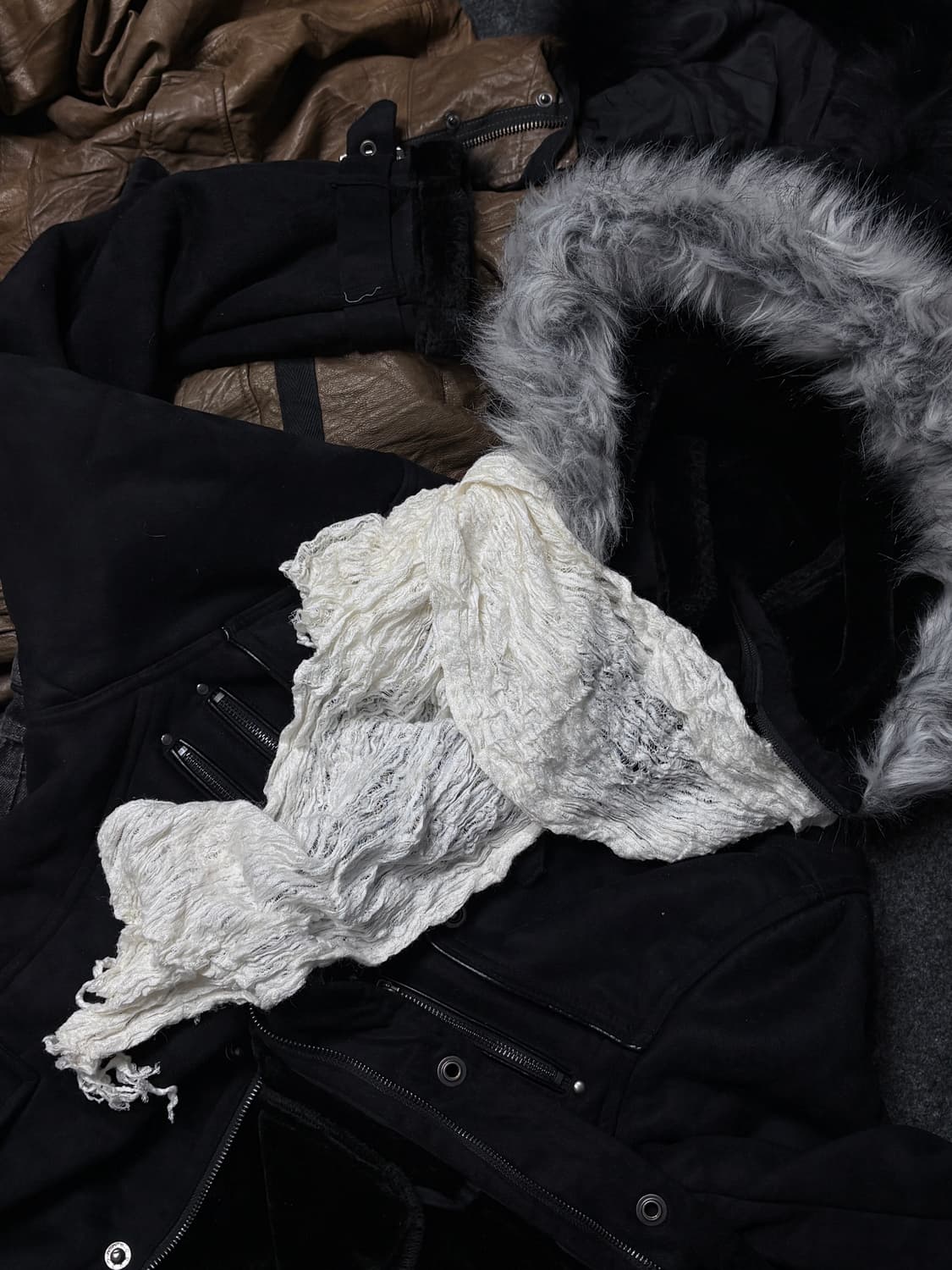 Vintage y2k punk fairy grunge scarf 상품이미지1