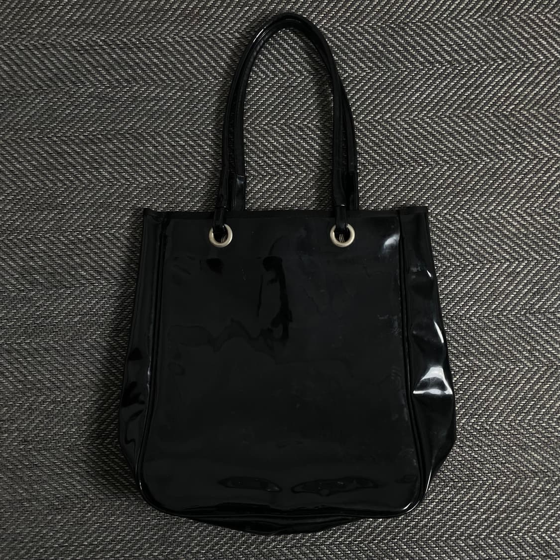 닥터마틴 글로시 코팅 토트백 블랙y 3154 상품이미지2