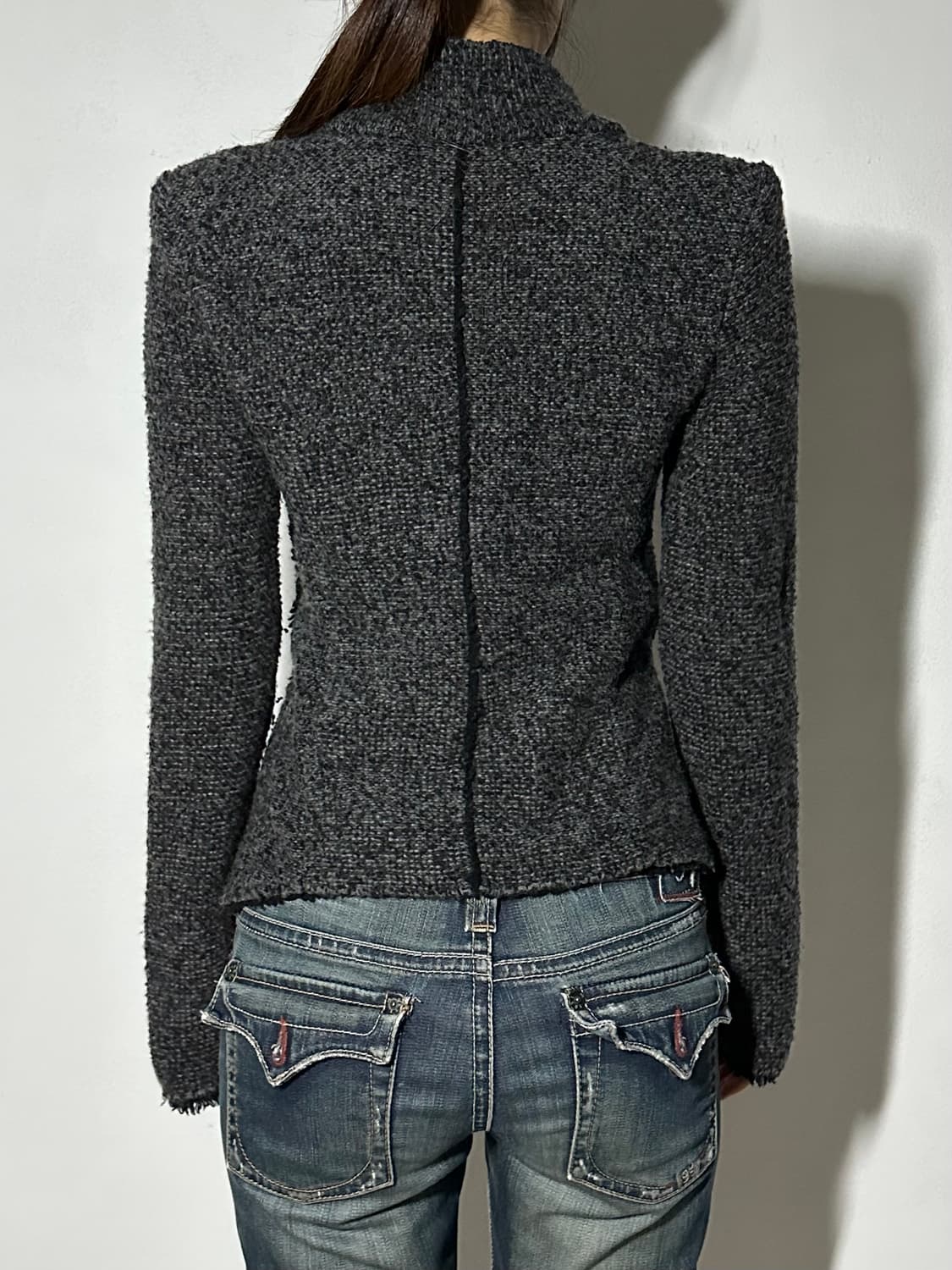 마쥬 니트 라이더 자켓 상품이미지2