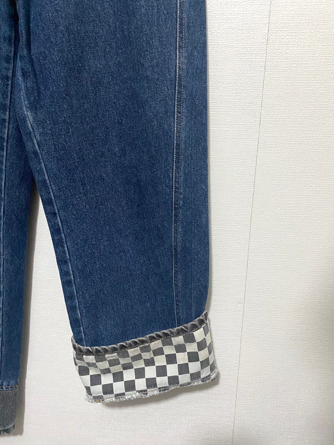 더일마 체크드 롤업진  상품이미지6