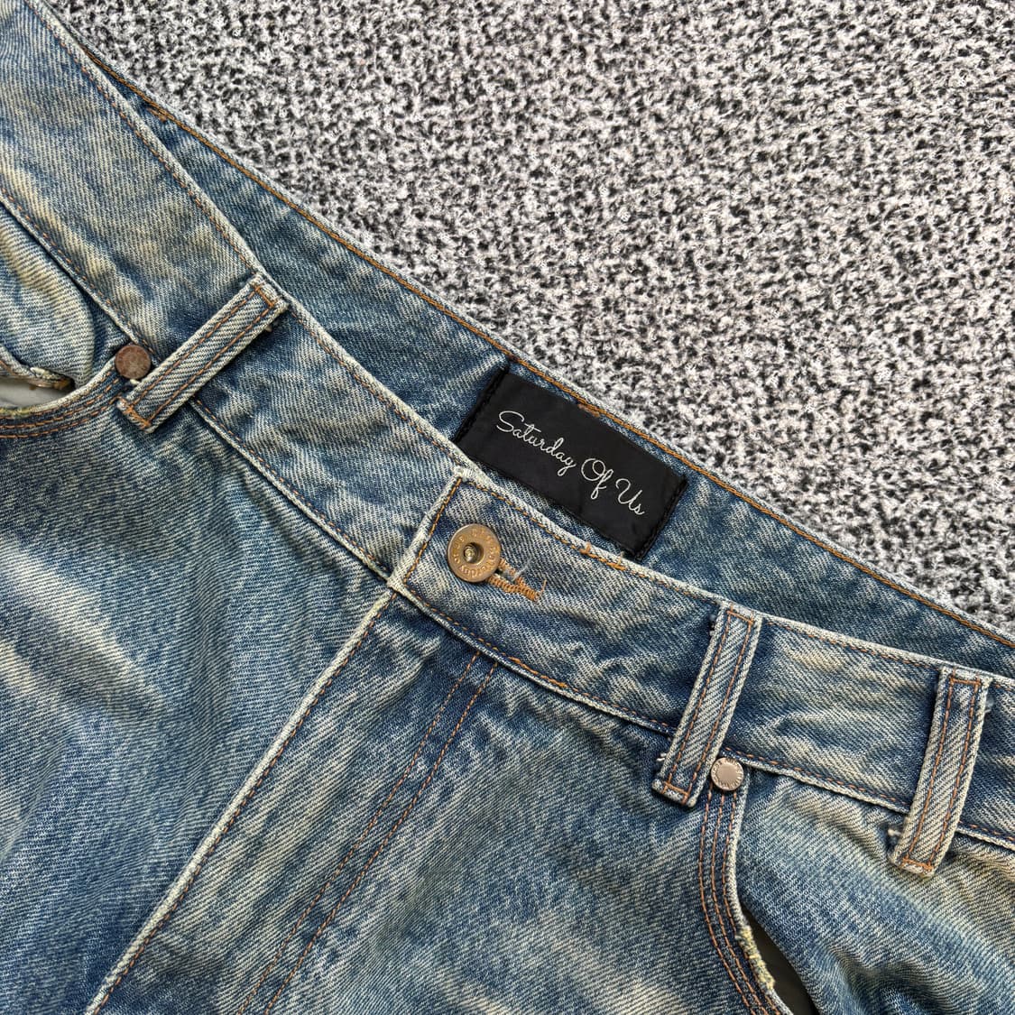 STU 와이드 데님 팬츠 (샘플) 상품이미지3