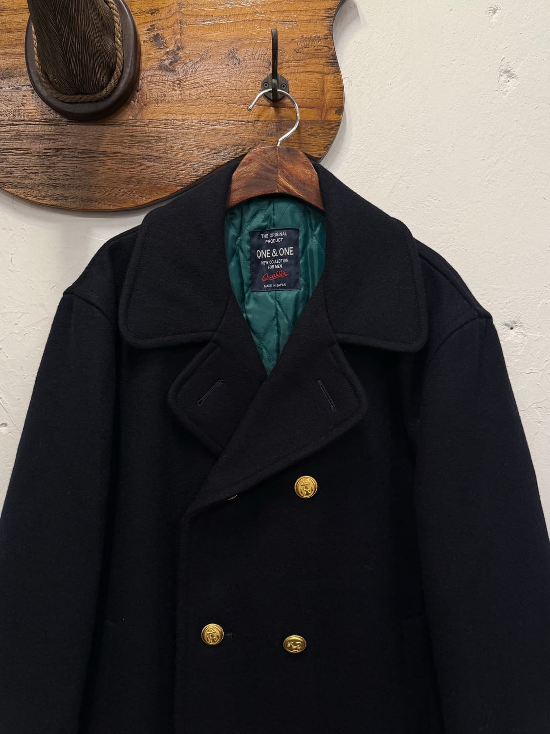F) JAPAN ONE & ONE Wool Pea Coat 상품이미지2