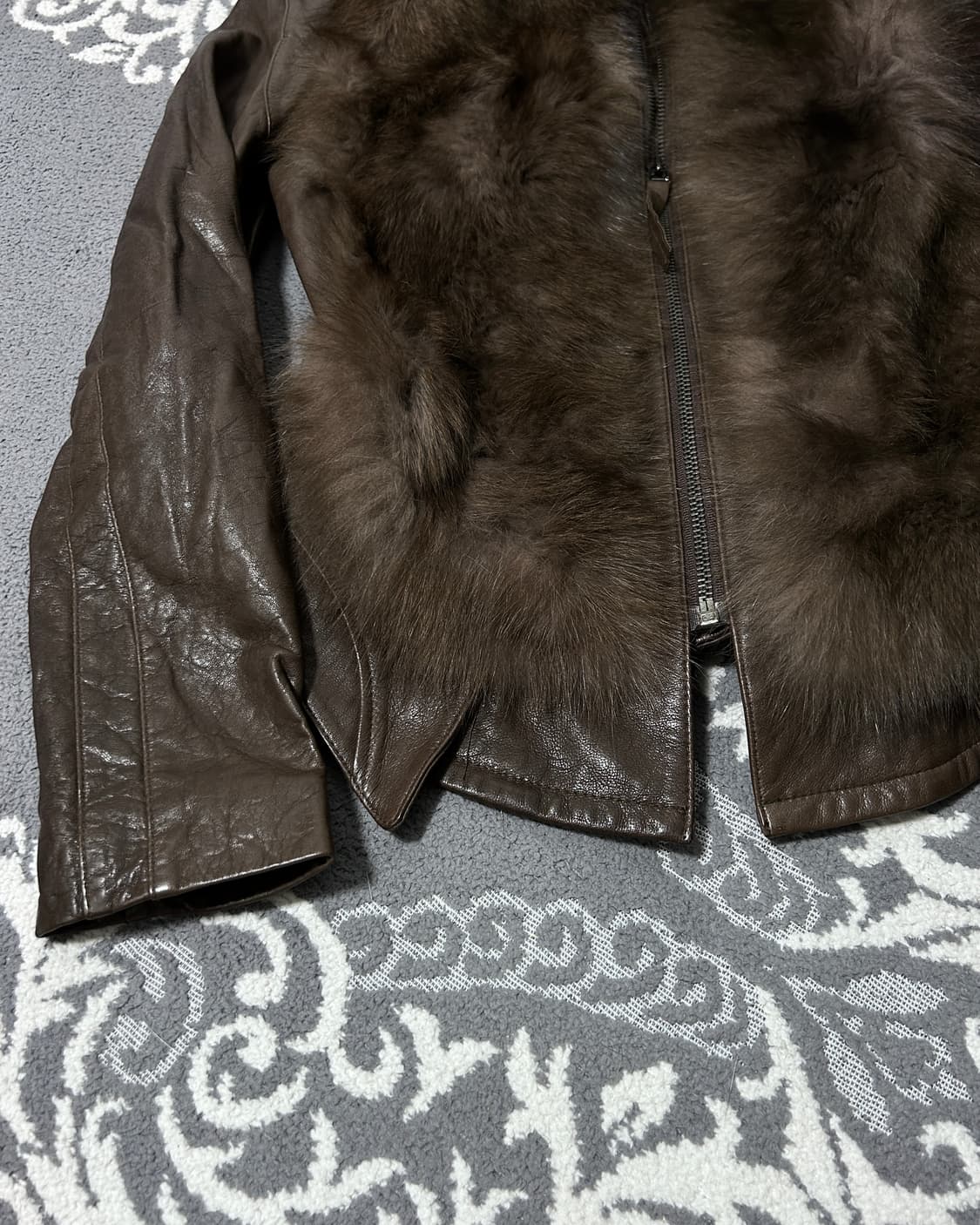 00’s 폭스 램스킨 레이어드 자켓 상품이미지3