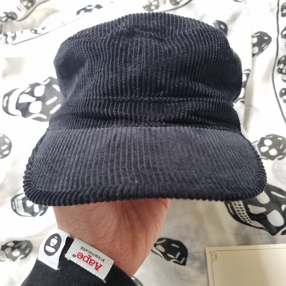 CA4LA 코듀로이 워크캡 블랙 상품이미지2