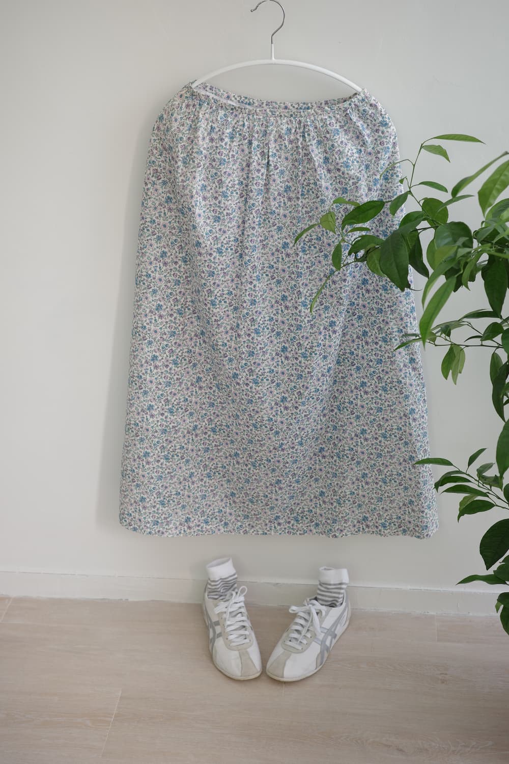 MICHEL KLEIN PARIS 
• 잔꽃 코튼 롱 스커 상품이미지1