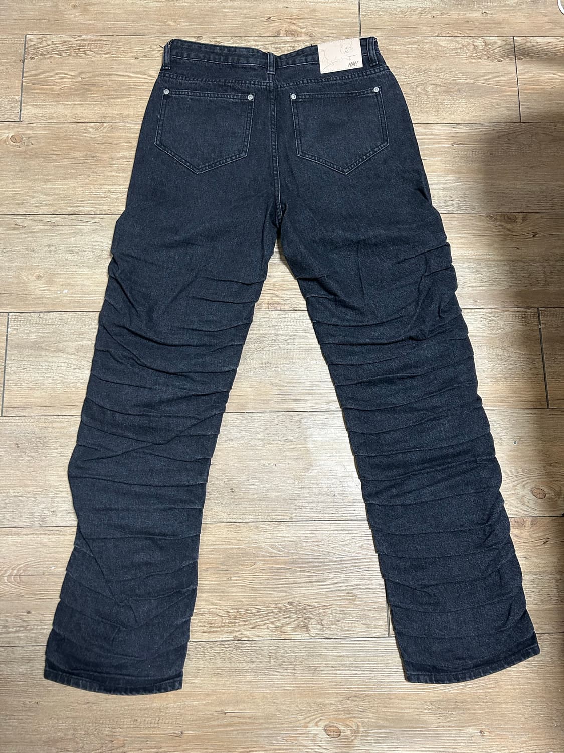 노매뉴얼 T.W DENIM PANTS - WASHED BLACK [M] 상품이미지3