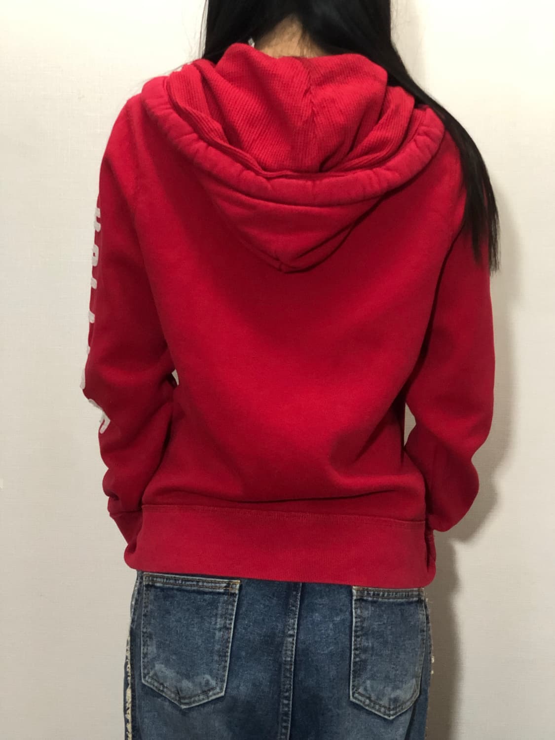 빈티지 홀리스터 레드 후드집업 상품이미지6