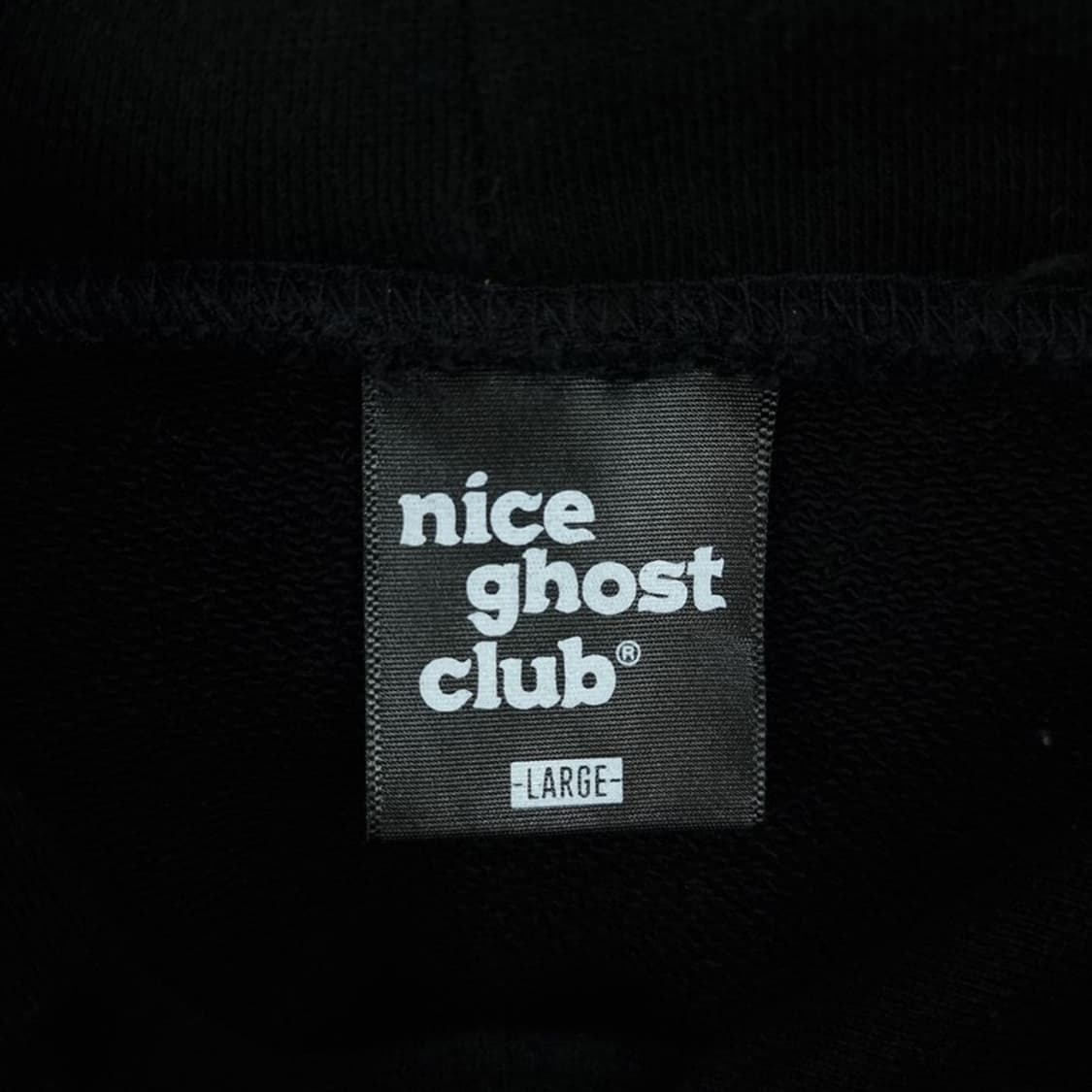 [나이스고스트클럽] 그래픽 프린팅 오버핏 후드티 블랙 M19331 상품이미지9