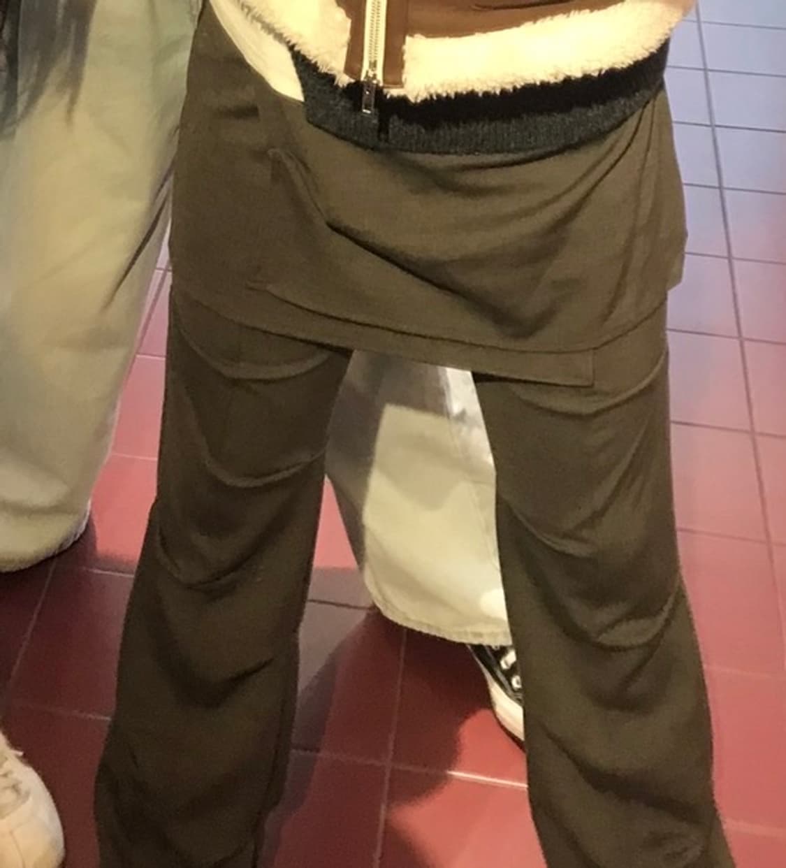 Wrap over Tuck Pants / Khaki 오호스 치마바지 상품이미지5