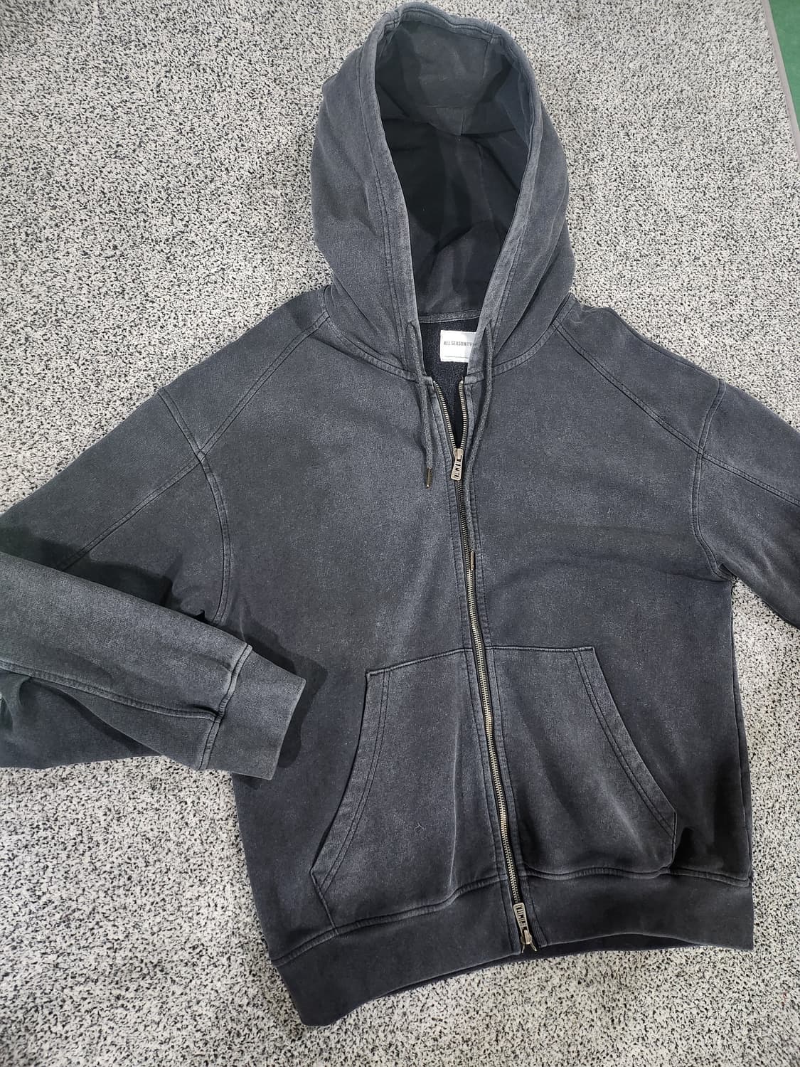 올시즌아이템(ALL SEASON ITEM)피그먼트 후드 집업  상품이미지1