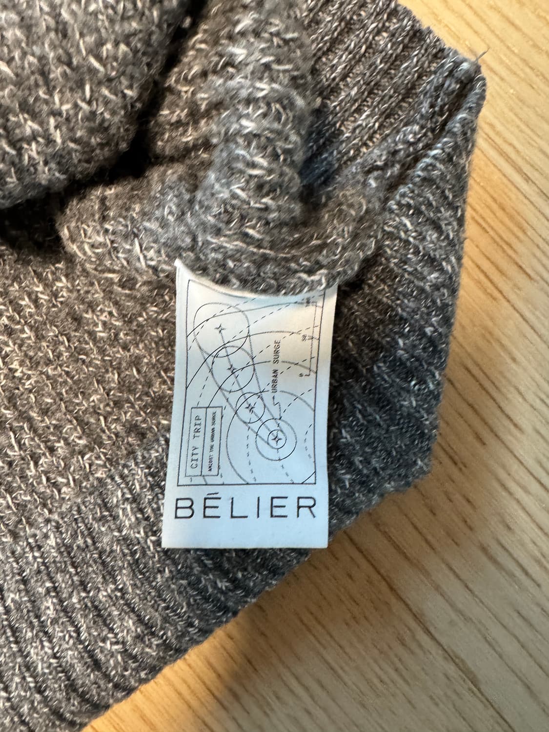 [4] 벨리에 밀키웨이 그런지 스웨터 멜란지 그레이 상품이미지5