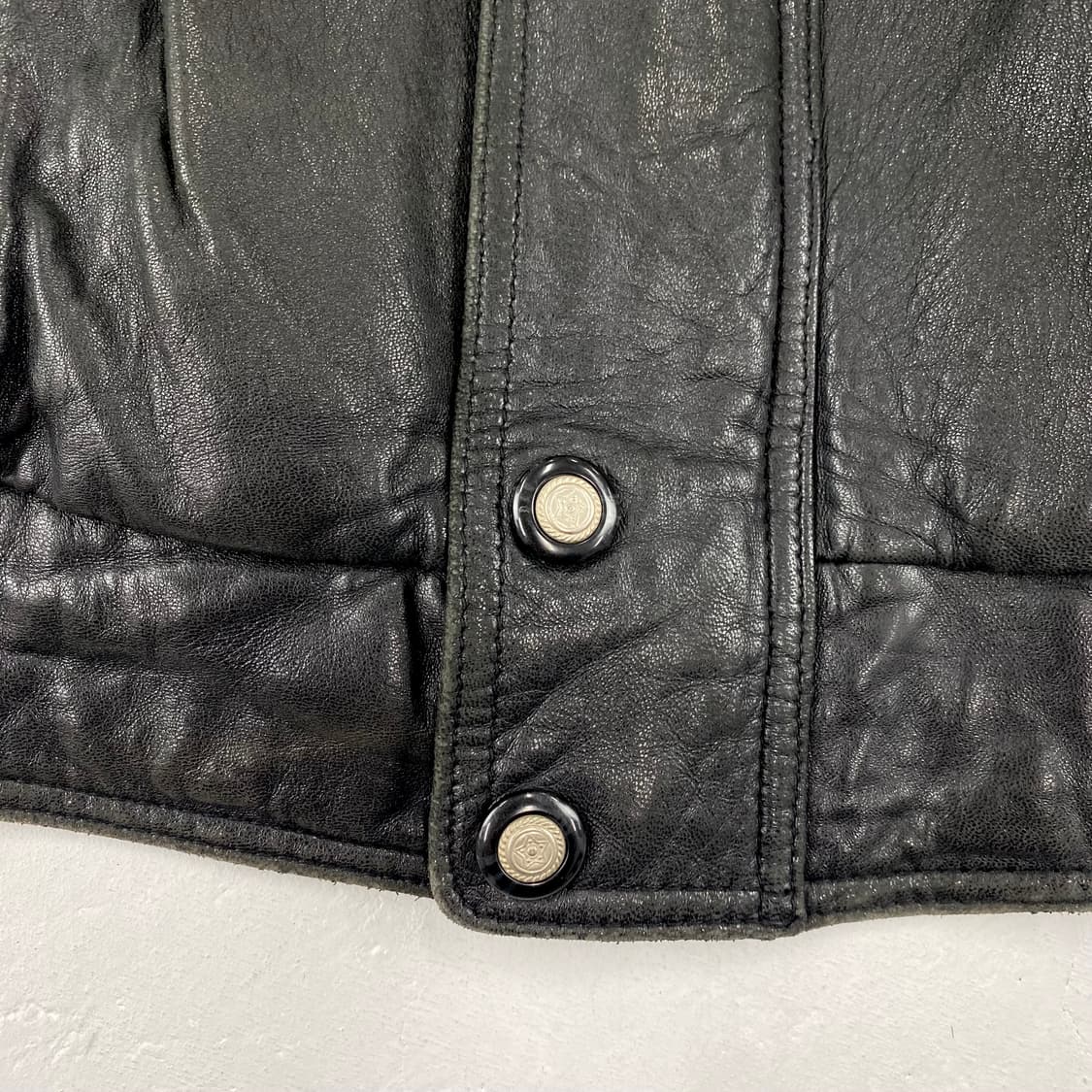 JPN 빈티지 더 레더 샵 양가죽 A-2 레더 봄버 자켓 (100) 상품이미지6