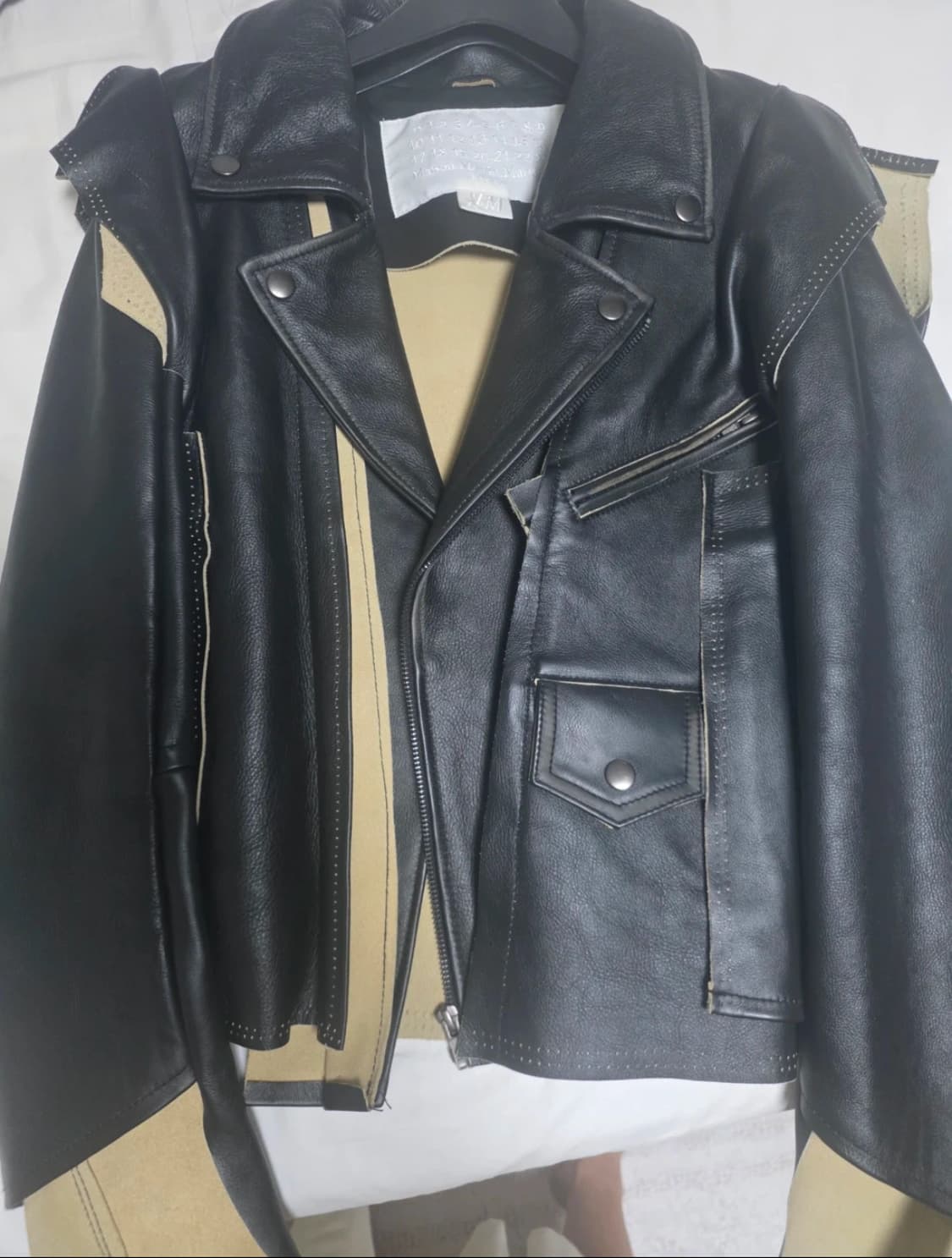 마르지엘라 h&m 리에디션 레더 자켓 12ss 상품이미지1