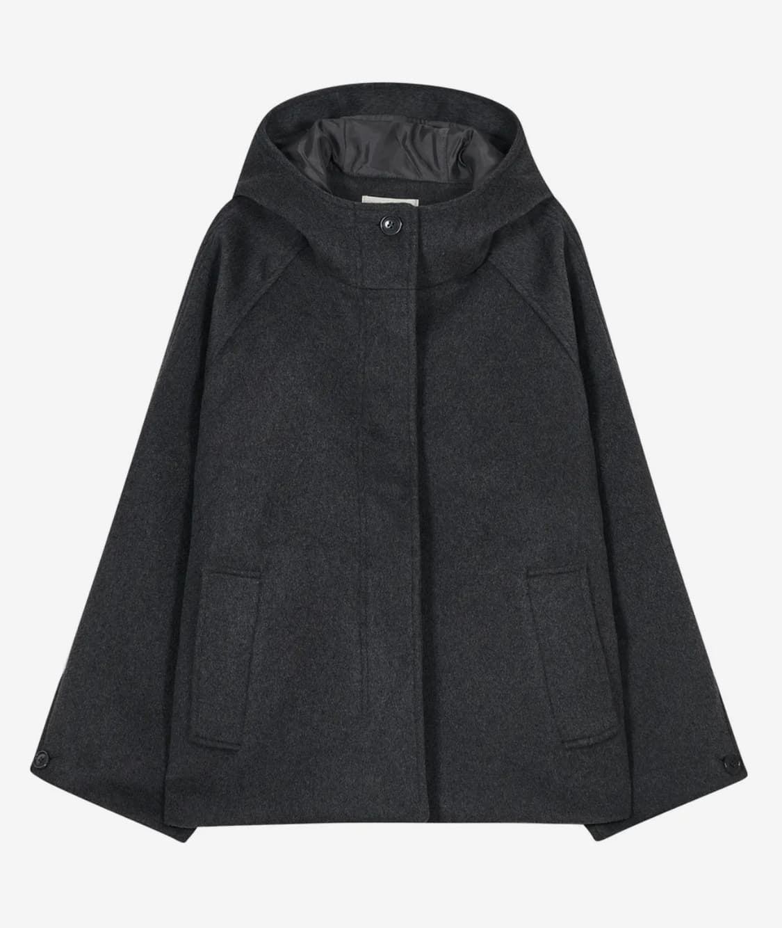 타입서비스 후드 하프코트 차콜 상품이미지2