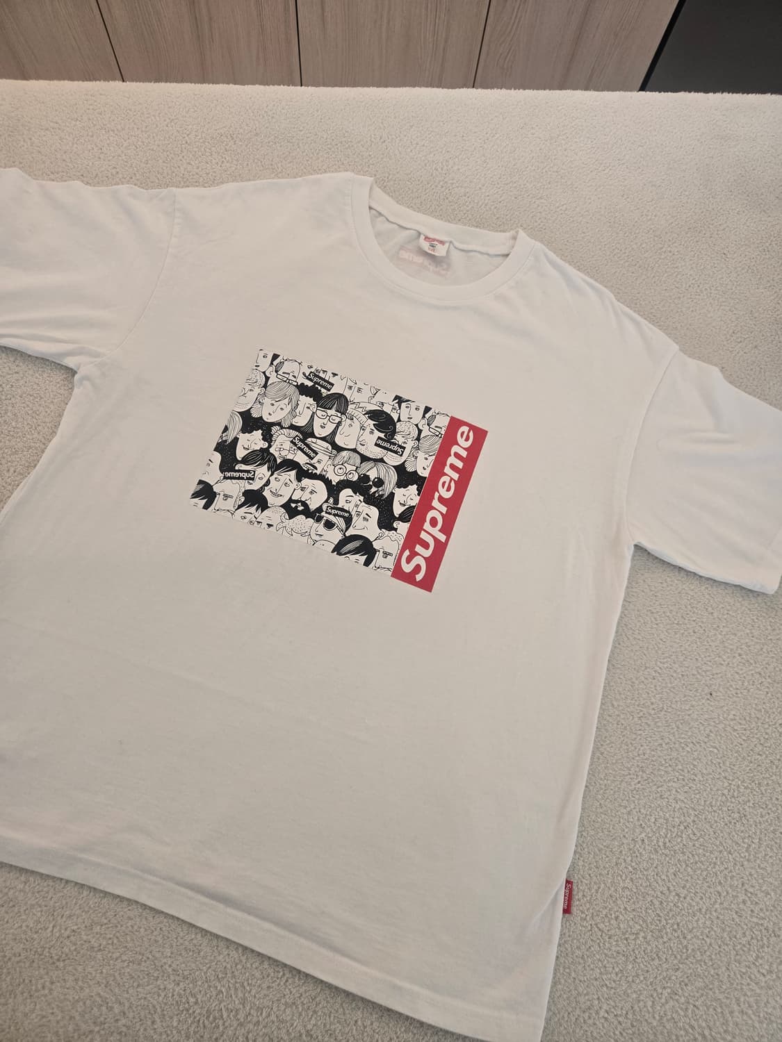 슈프림 Crowd Tee 화이트 반팔 티셔츠 xxl 상품이미지1