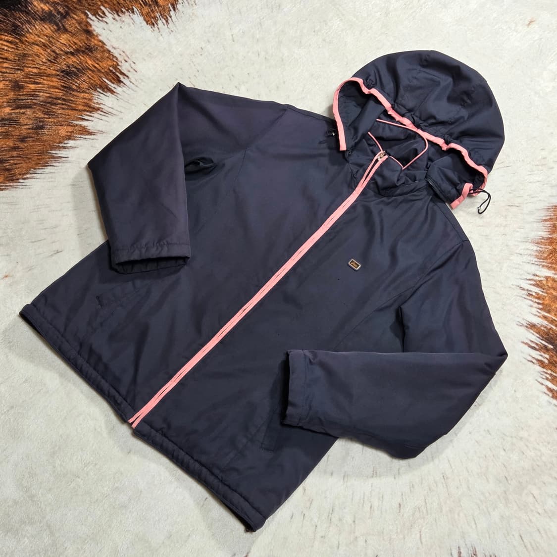 00'S 아식스 핑크 라인 누빔 점퍼 상품이미지1