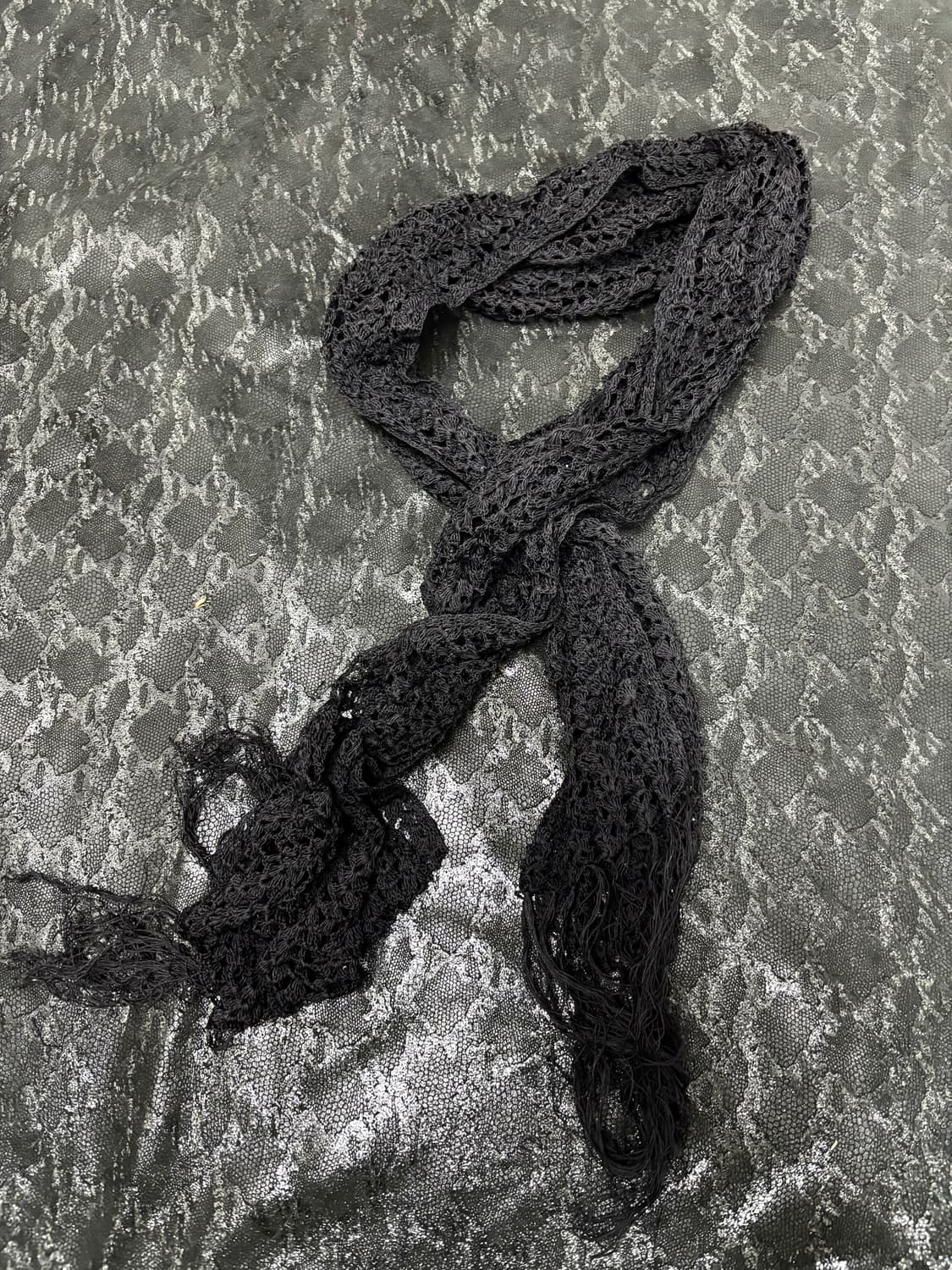 22. Black y2K Scarf 2.5 상품이미지4