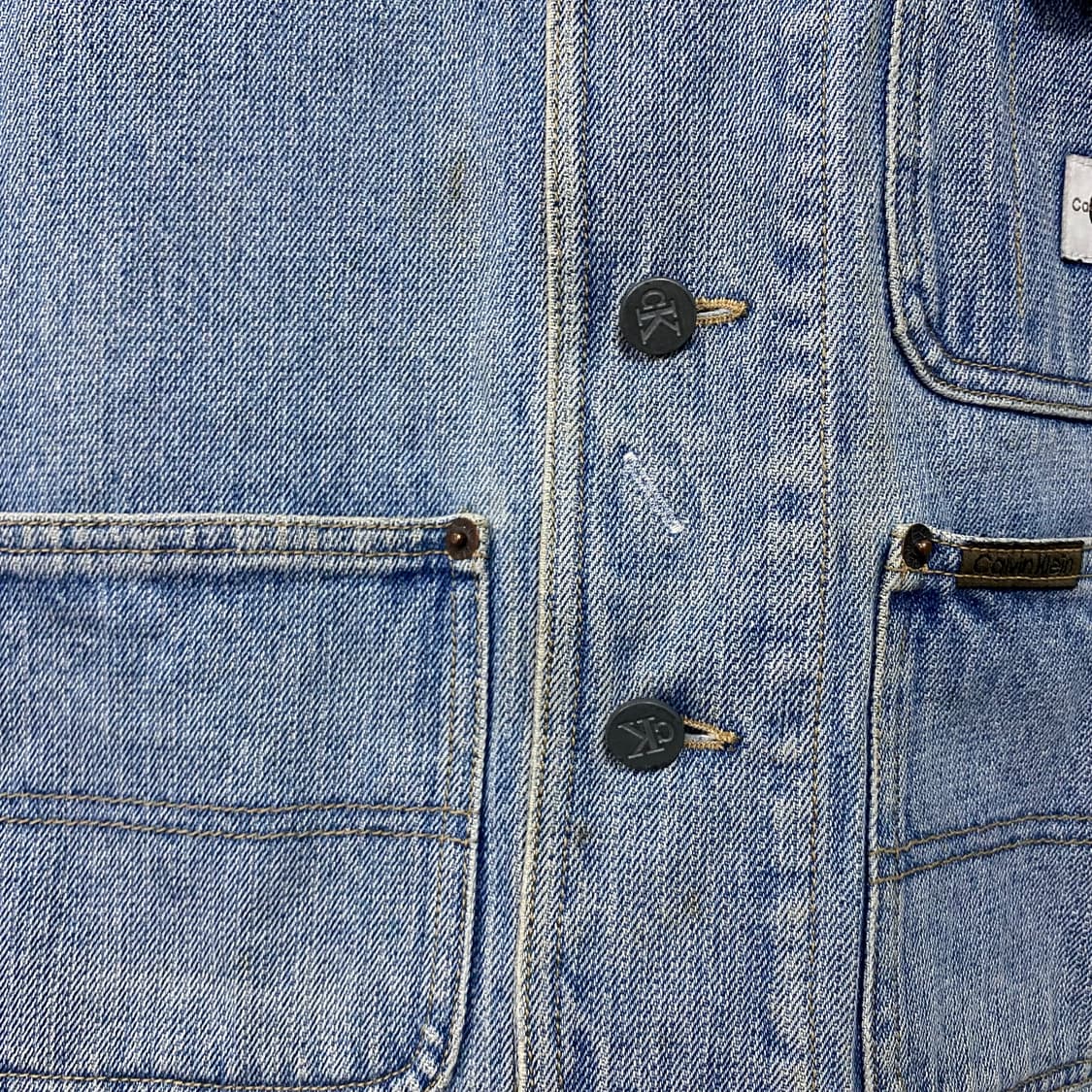 90s CK 캘빈클라인 헌팅 데님 베스트 상품이미지6