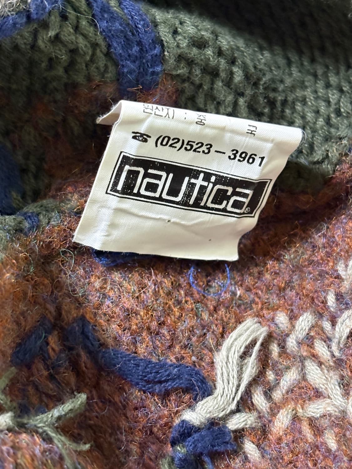 노티카 패턴 빈티지 니트 상품이미지4