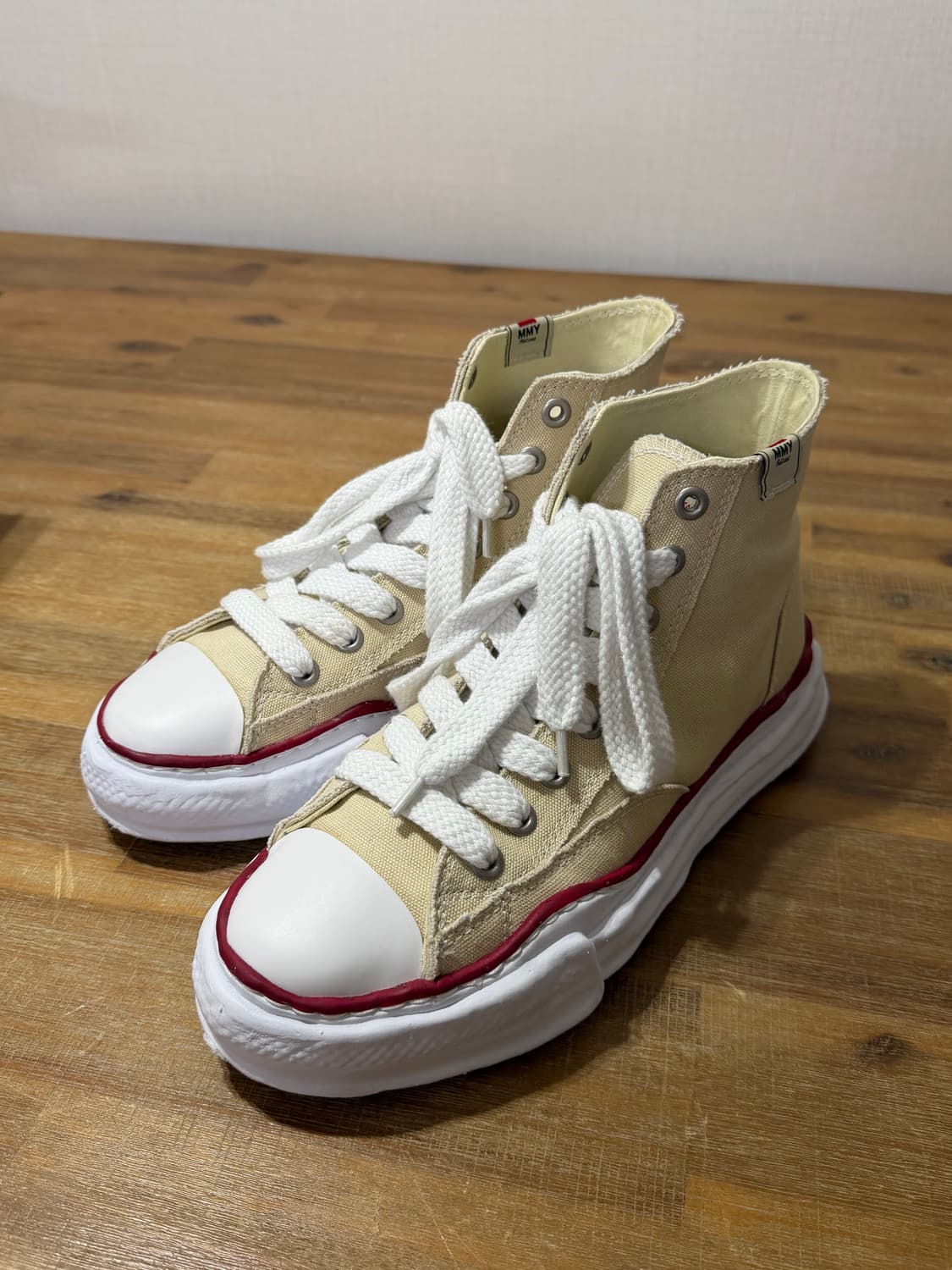 미하라 야스히로 피터슨 OG 하이탑 스니커즈 베이지 43(275~280) 상품이미지2