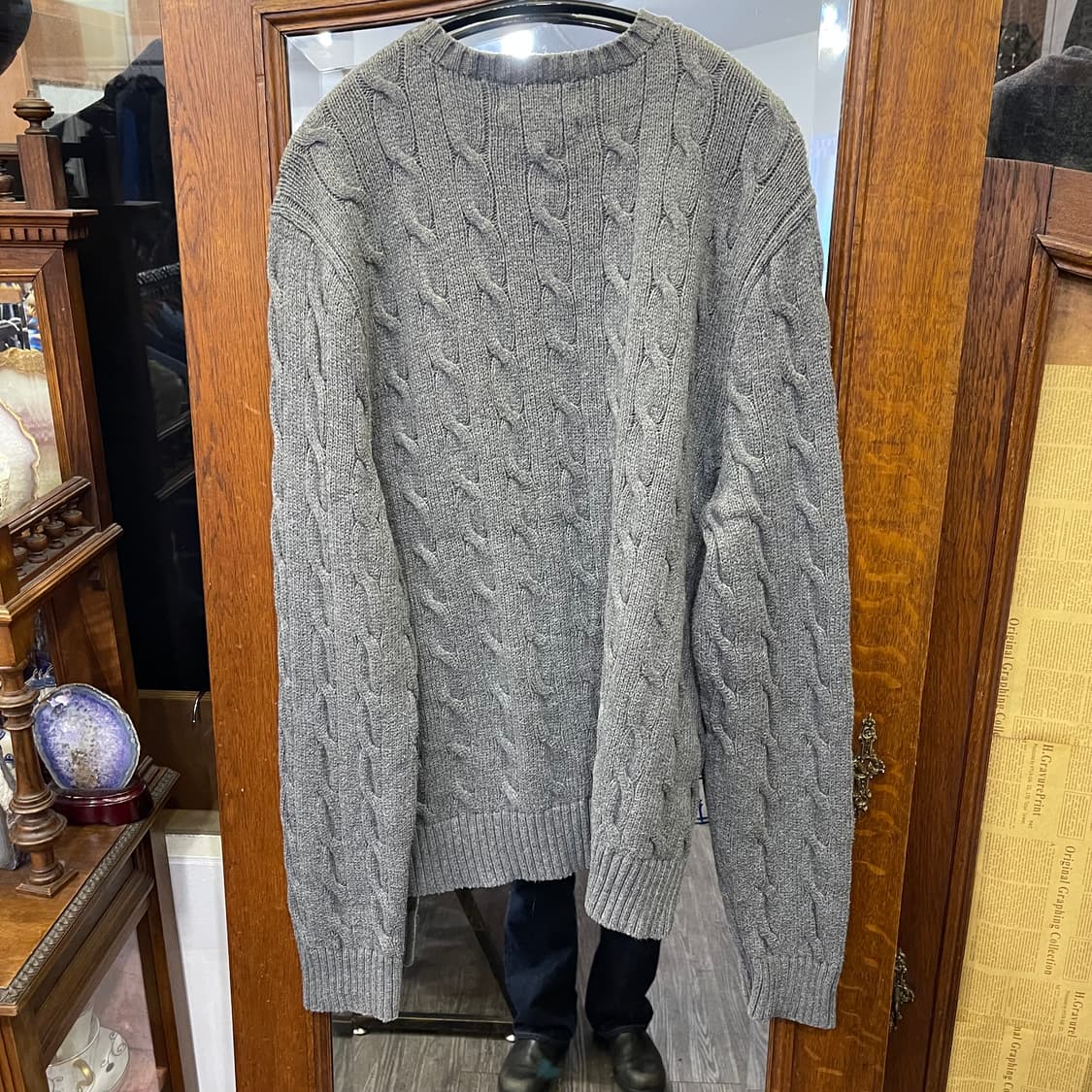 폴로 꽈배기 니트 상품이미지7