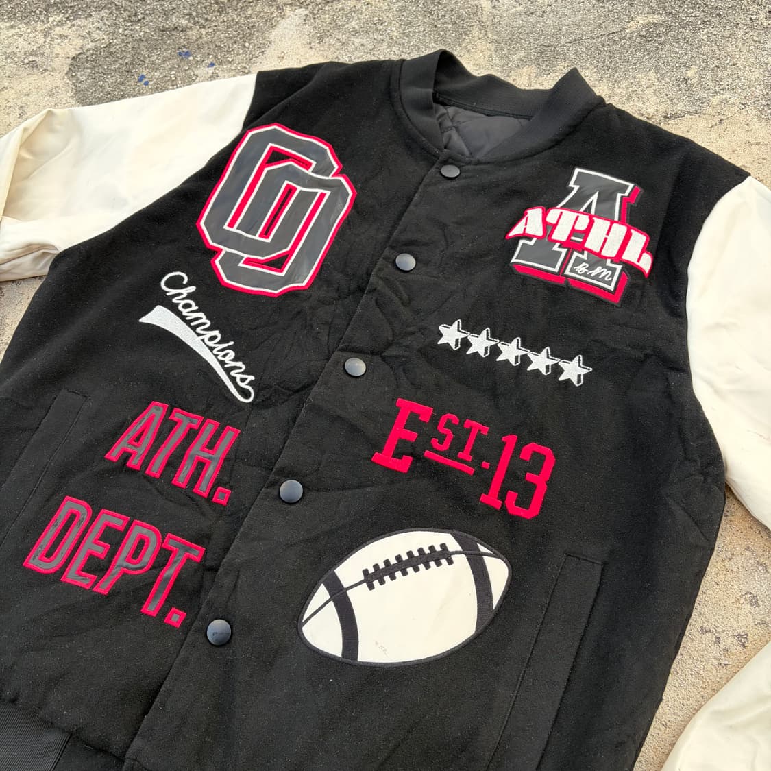 World Wlde 빈티지 울 바시티 자켓 L 상품이미지4