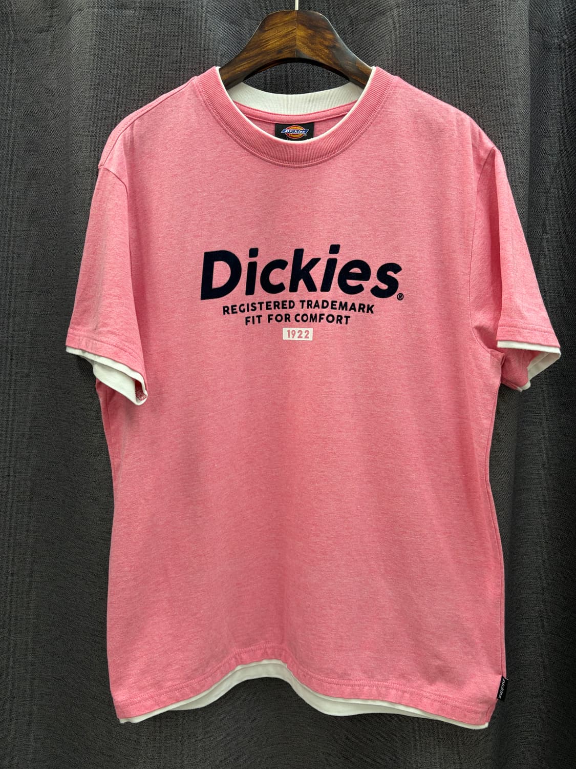 디키즈 로고 딸기우유맛 핑크 반팔 티셔츠 상품이미지1