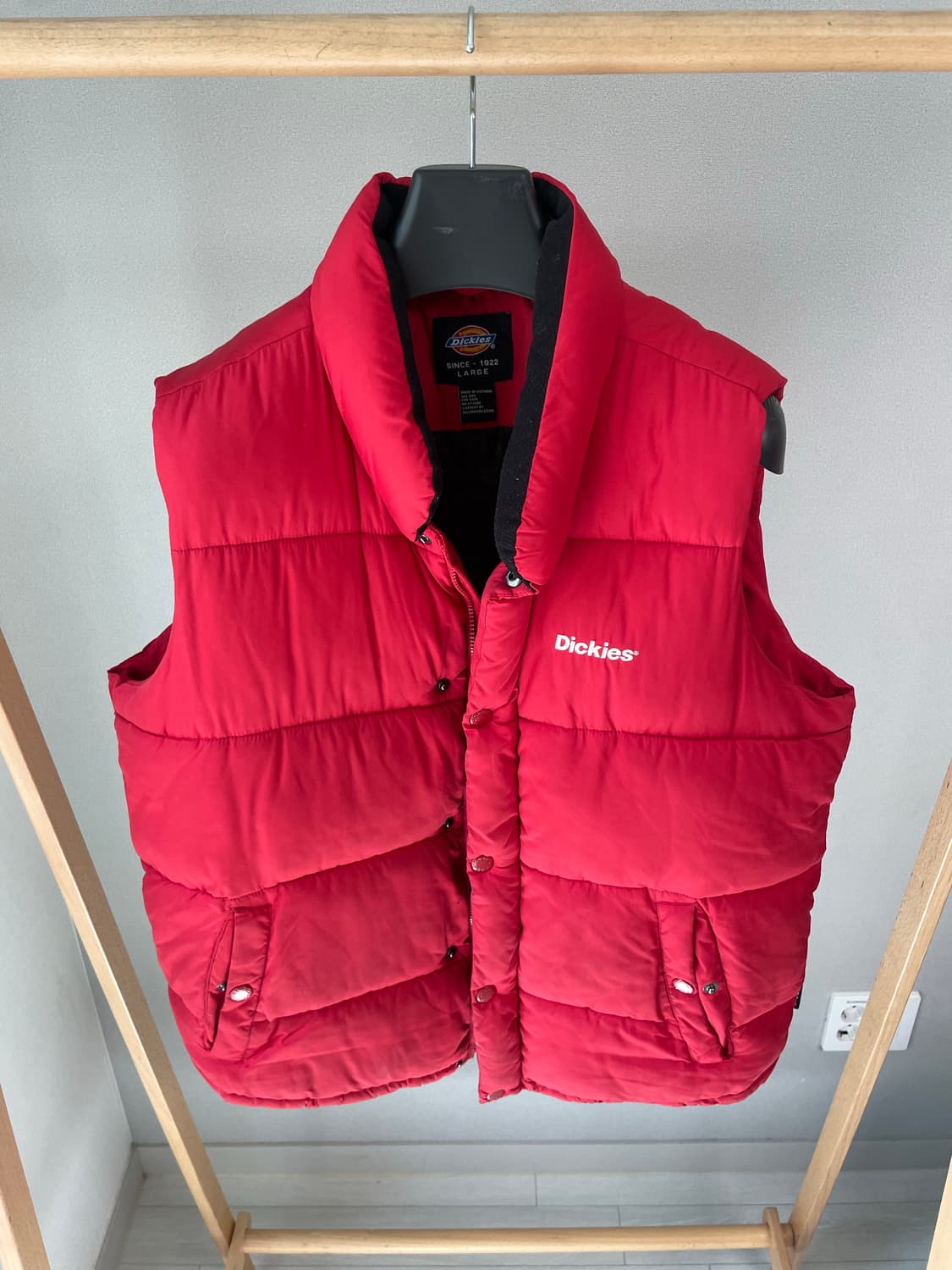 Dickies(디키즈) 레드 패딩 베스트 상품이미지2