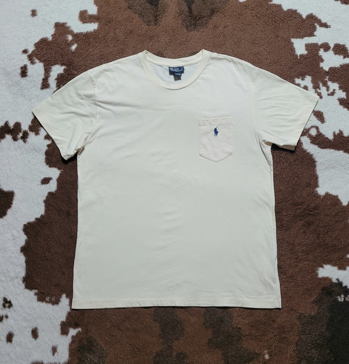 폴로 랄프로렌 남성용 연한 옐로우 반팔티(XL) 상품이미지2