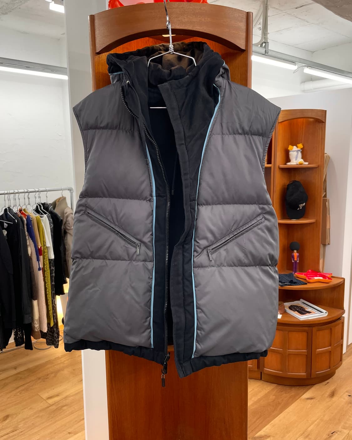 [M] 겐조 후드 다운 베스트 상품이미지5