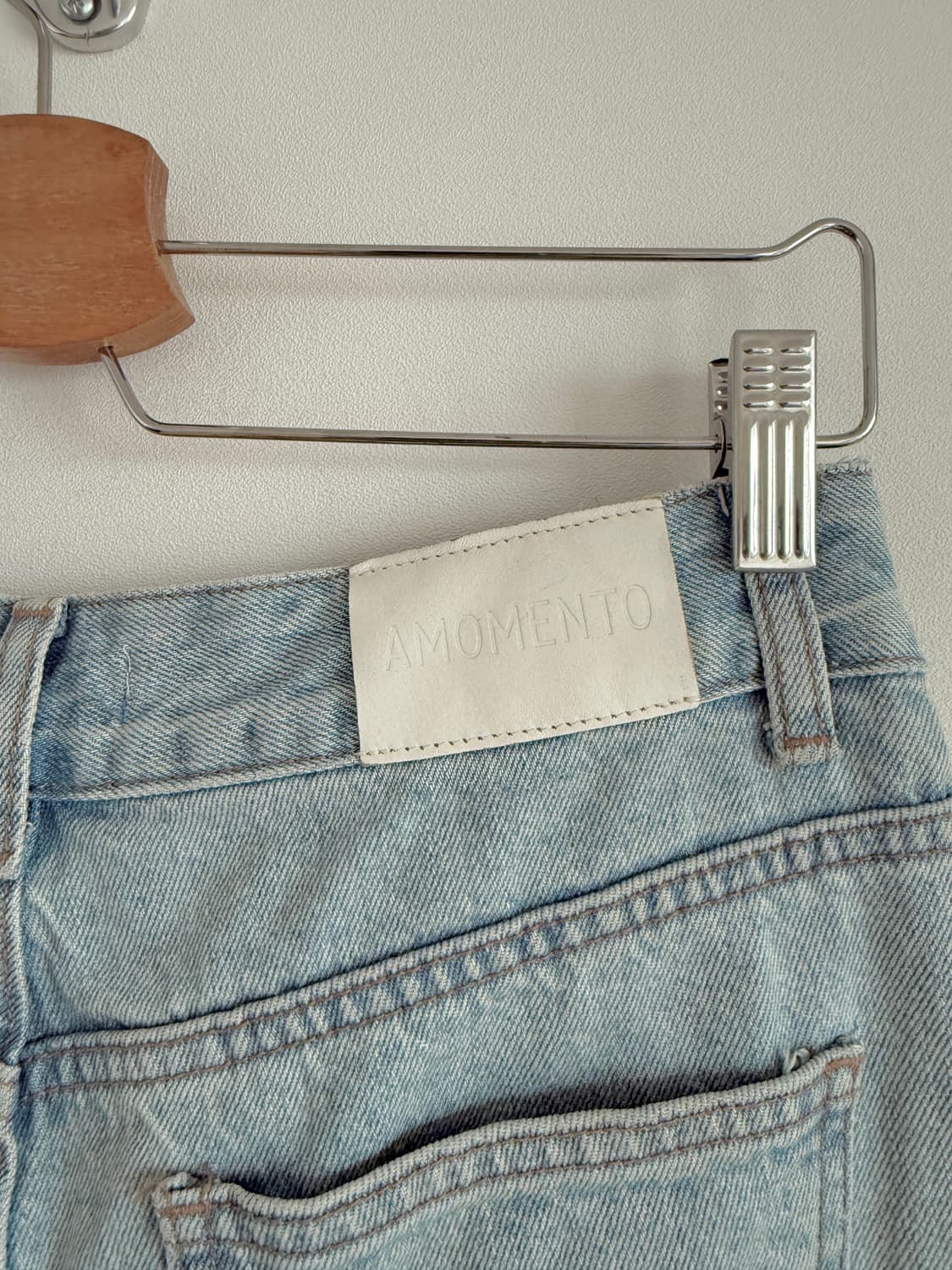 아모멘토(AMOMENTO) 연청 데님(얼룩 있음) 상품이미지8