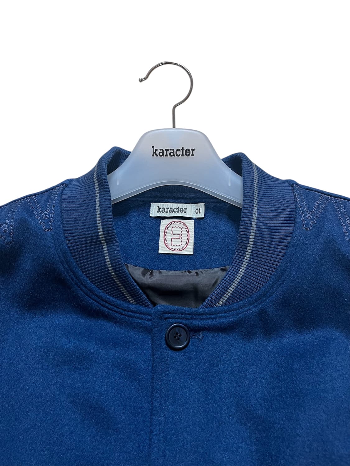 [L] 카럭터 울 블루종 블루 상품이미지3