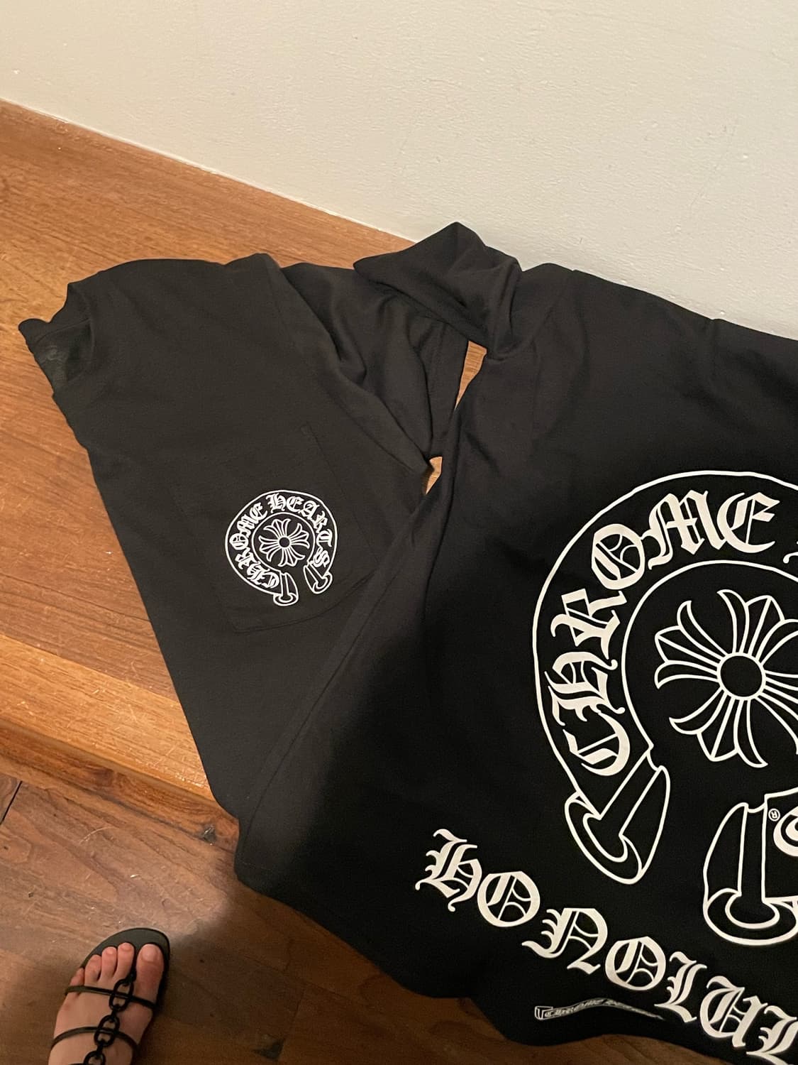 크롬하츠 홀스슈 로고 티셔츠 블랙 호놀룰루 한정 L 상품이미지1