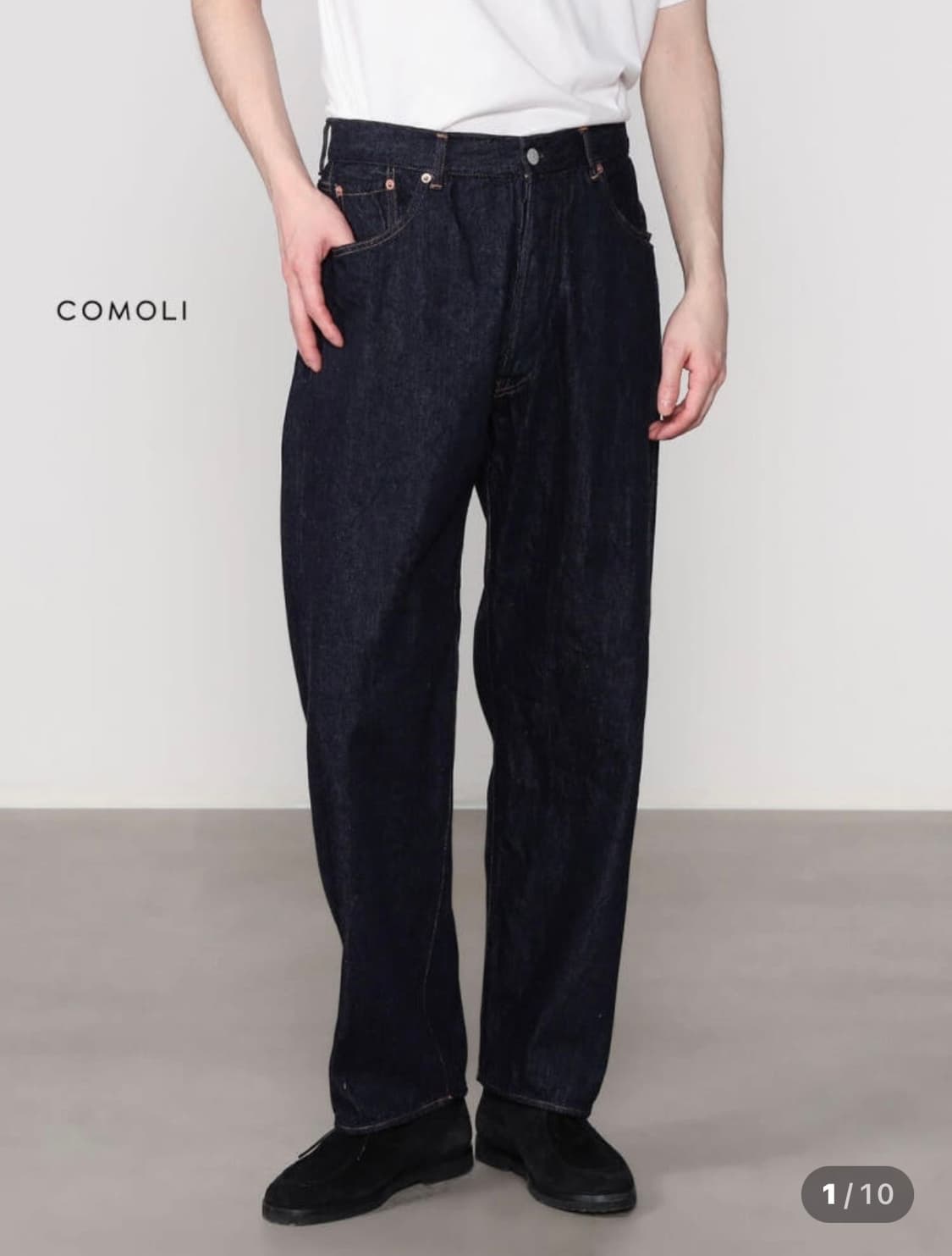 코모리 23aw 5p 팬츠 네이비 0사이즈 상품이미지3