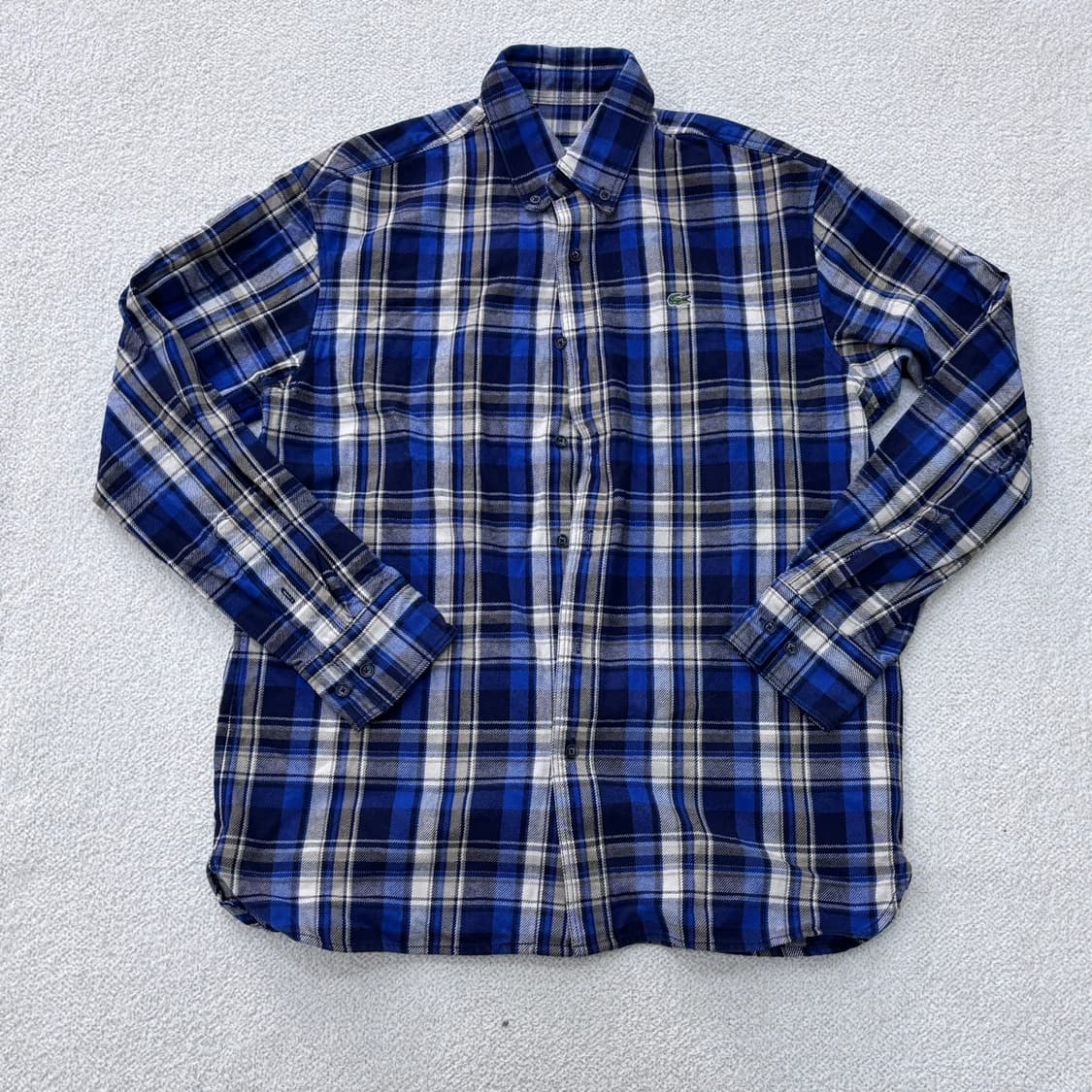 S 라코스테 플래드 플란넬 셔츠 0310E 상품이미지1