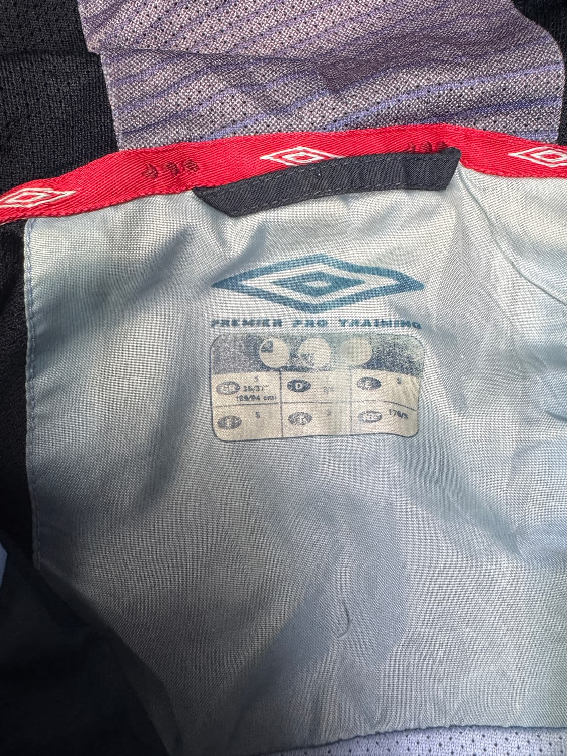 빈티지 90s 엄브로 잉글랜드 PREMIER PROTRAINING자켓 S 상품이미지4