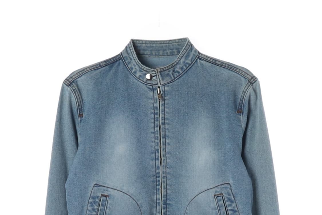 earth.up 차이나카라 워싱 집업 데님 자켓 상품이미지3