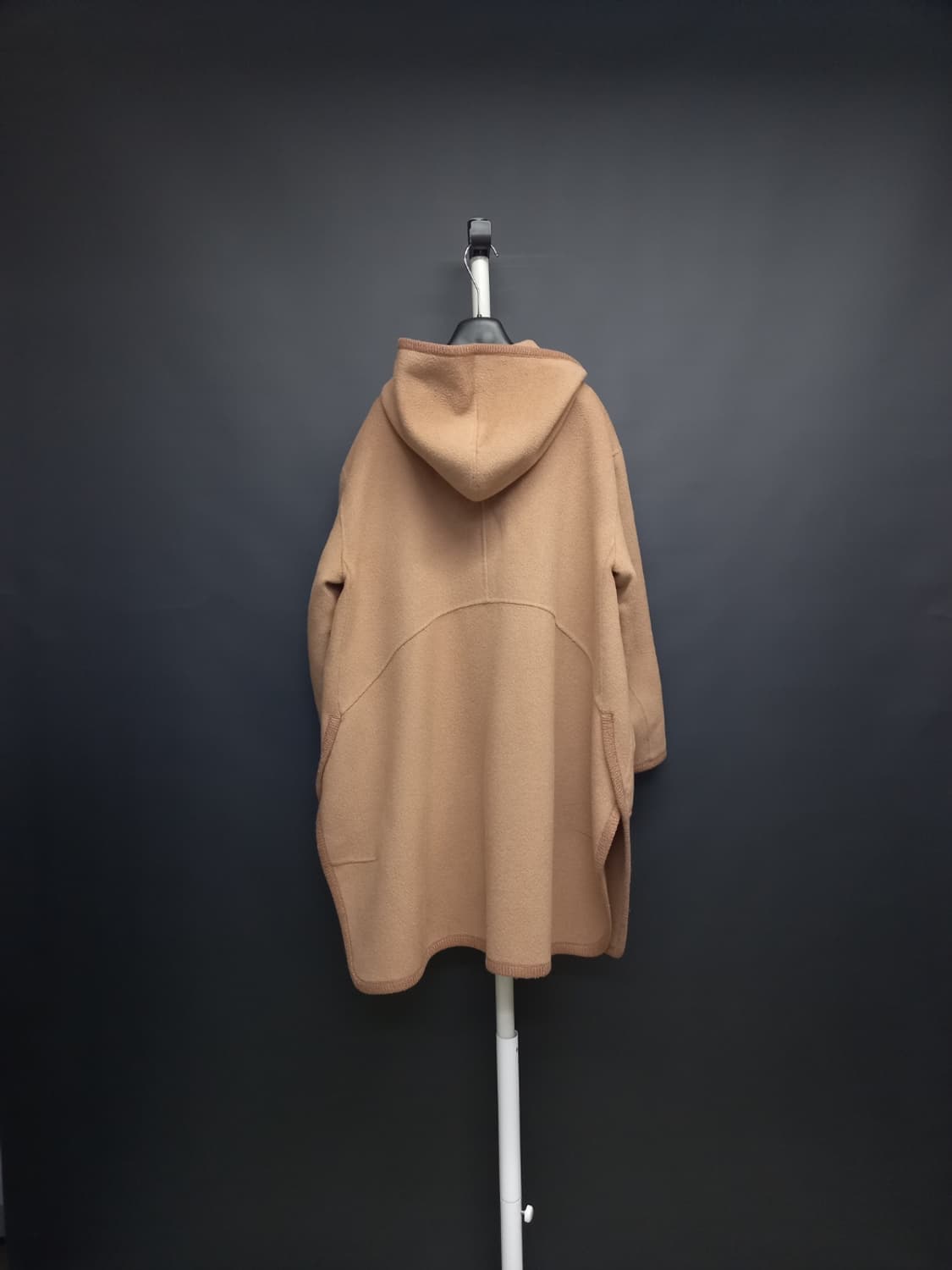 SJSJ 핸드메이드 캐시미어블랜 후드 롱 코트 44-77 상품이미지2